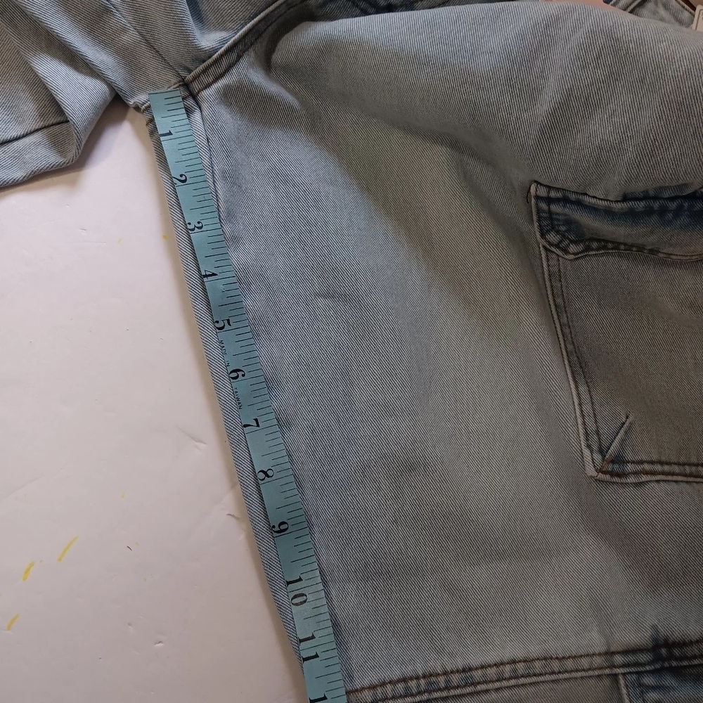 BB Jeans women's cargo pants,straight leg,Low rise,Ligh Blue,sz 9/29, Cotton. - Picture 12 of 17